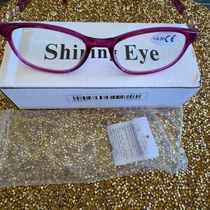 Women's NWT  Fuchsia Reading Glasses +3.00